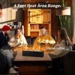 Portable Tabletop Fire Pit with Roasting Sticks