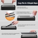 Portable Tabletop Fire Pit with Roasting Sticks