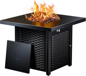 28" Propane Fire Pit Table - 50,000 BTU