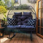 Sundale Double Egg Chair for Patio & Balcony