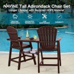 Navine Set of 2 Tall Adirondack Chairs