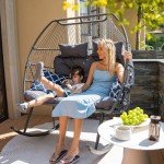 Sundale Double Egg Chair for Patio & Balcony