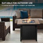 Bali Outdoors 30" Propane Gas Fire Pit Table