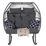 Sundale Double Egg Chair for Patio & Balcony