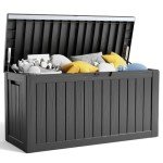 Lockable 80 Gallon Outdoor Resin Storage Box