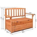 Outvita Waterproof Outdoor Storage Bench with Seating