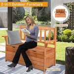 Outvita Waterproof Outdoor Storage Bench with Seating