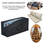 Extra Large Waterproof Patio Furniture Cushion Bag