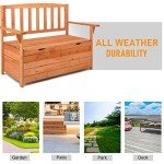 Outvita Waterproof Outdoor Storage Bench with Seating