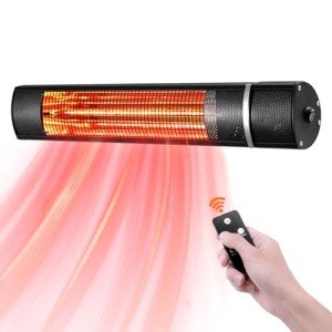 Electric Wall-Mounted Infrared Patio Heater 1500W