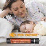 Electric Wall-Mounted Infrared Patio Heater 1500W