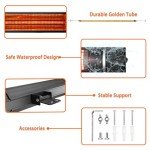 Electric Wall-Mounted Infrared Patio Heater 1500W