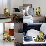 Solar Miniature Frog Garden Statue Decoration