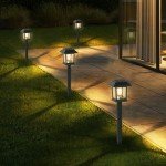 12 Pack Waterproof Solar Garden Pathway Lights