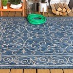 Charleston Vintage Filigree Indoor Outdoor Area Rug