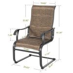 NUU GARDEN Set of 2 Patio Dining Chairs