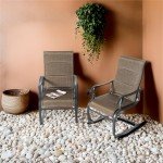 NUU GARDEN Set of 2 Patio Dining Chairs