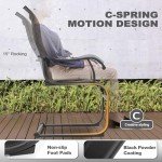 NUU GARDEN Set of 2 Patio Dining Chairs