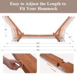 Heavy Duty 2-Person Hammock with Stand - Blue Stripes