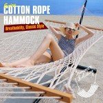 Quilted 2-in-1 Hammock with Stand, 450lbs Capacity