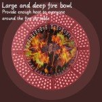 OutVue 36 Inch Wood Burning Fire Pit with Grills