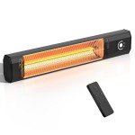 Infrared Outdoor Electric Patio Heater with Timer