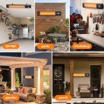 Infrared Outdoor Electric Patio Heater with Timer