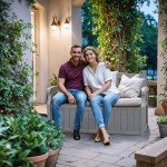 Devoko 80 Gallon Lockable Storage Bench – Grey