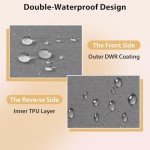 Dark Grey Waterproof Outdoor Chair Cushion Set of 4