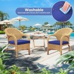 Waterproof Outdoor Chair Cushions Set of 2