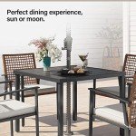5-Piece Wicker Outdoor Patio Dining Set