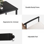 5-Piece Wicker Outdoor Patio Dining Set