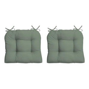 Sage Green Rocking Chair Cushions - 2 Pack