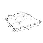 Sage Green Rocking Chair Cushions - 2 Pack