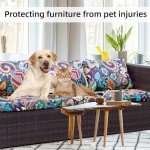 8-Piece Stretch Outdoor Cushion Cover Set