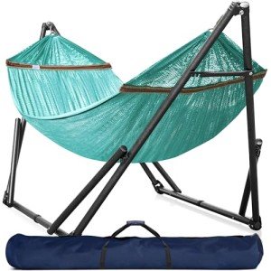 Double Hammock with Stand for Two People