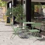 Sage Green 3-Piece Folding Bistro Set