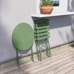Sage Green 3-Piece Folding Bistro Set