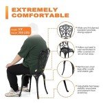 3-Piece Outdoor Bistro Set with Umbrella Hole