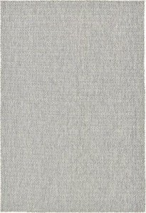 Light Gray/Ivory Flatweave Area Rug - 6' x 9