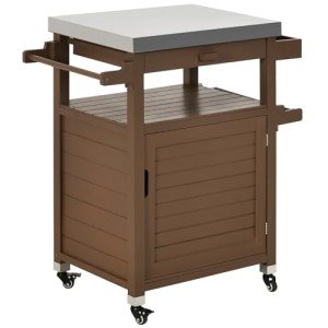 YITAHOME Outdoor Grill Cart with Storage Drawer