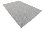 Light Gray/Ivory Flatweave Area Rug - 6' x 9