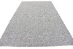 Light Gray/Ivory Flatweave Area Rug - 6' x 9