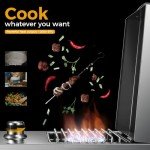 Stainless Steel Drop-In Side Burner for Grilling