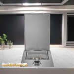 Stainless Steel Drop-In Side Burner for Grilling