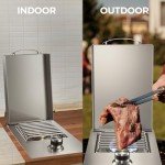 Stainless Steel Drop-In Side Burner for Grilling