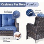 3-Seater Rattan Wicker Sofa with Ottoman