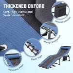 Devoko Portable Padded Folding Outdoor Lounge Chair