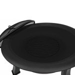 30" Black Outdoor Fire Pit with Screen & Cover