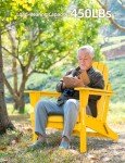 Yellow Folding Adirondack Chair - All-Weather Durable Design